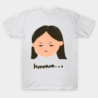 Cute Angry Illustration Expression T-Shirt